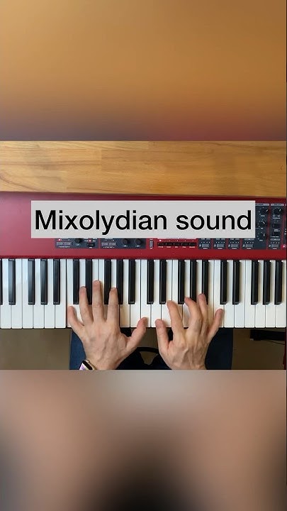 Torakumadouji's tweet card. Mixolydian: How does it sound? #musictheory #pianotutorial #chordpr...