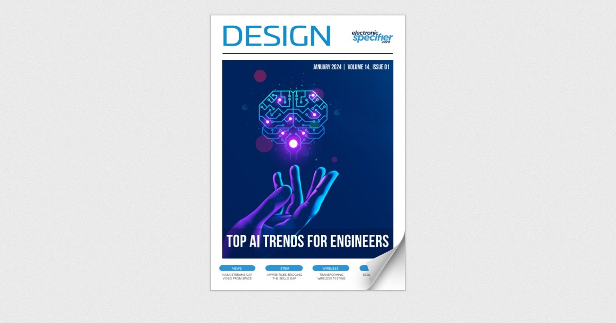 HisaeOgido's tweet card. Electronic Specifier is pleased to announce the Jan'24 issue of ES Design. • News: NASA streams cat video from space • STEM: Apprentices bridging the skills gap • Wireless: Transforming wireless...