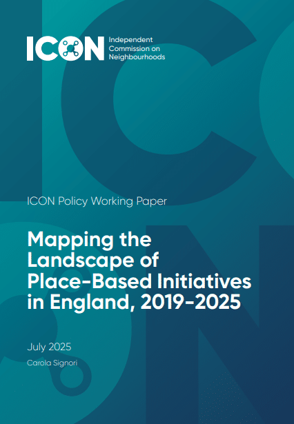 iconeighbours's tweet card. Mapping the Landscape of Place-Based Initiatives in England, 2019-2025 - Independent Commission on...