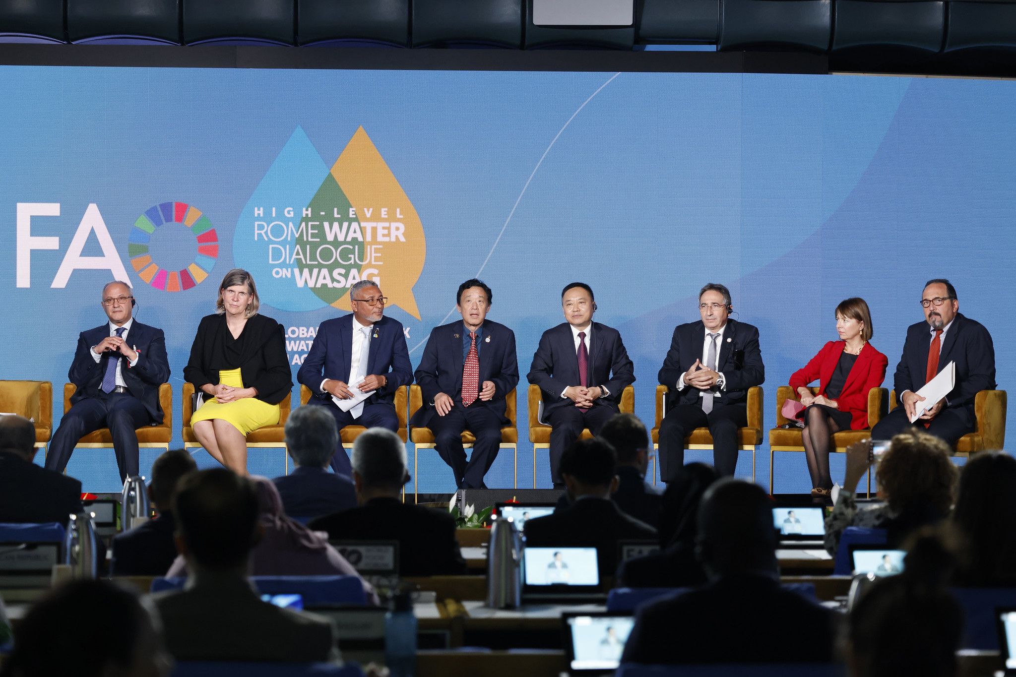 FAOnews's tweet card. Director-General highlights the need to address intensifying water scarcity threatening global food security and the lives and livelihoods of millions of peo...