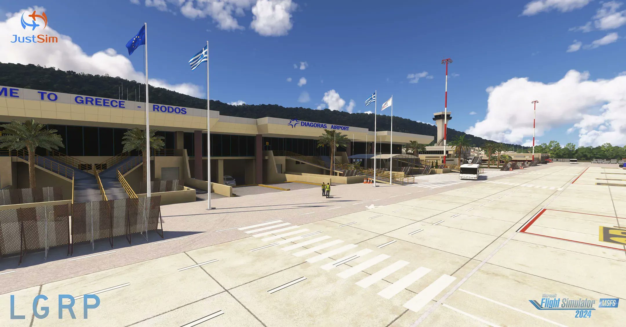 ThresholdXP's tweet card. JustSim has released its first scenery fully adapted for Microsoft Flight Simulator 2024, revisiting a previous destination: Rhodes International Airport (LGRP). [...] - Threshold: Question the...