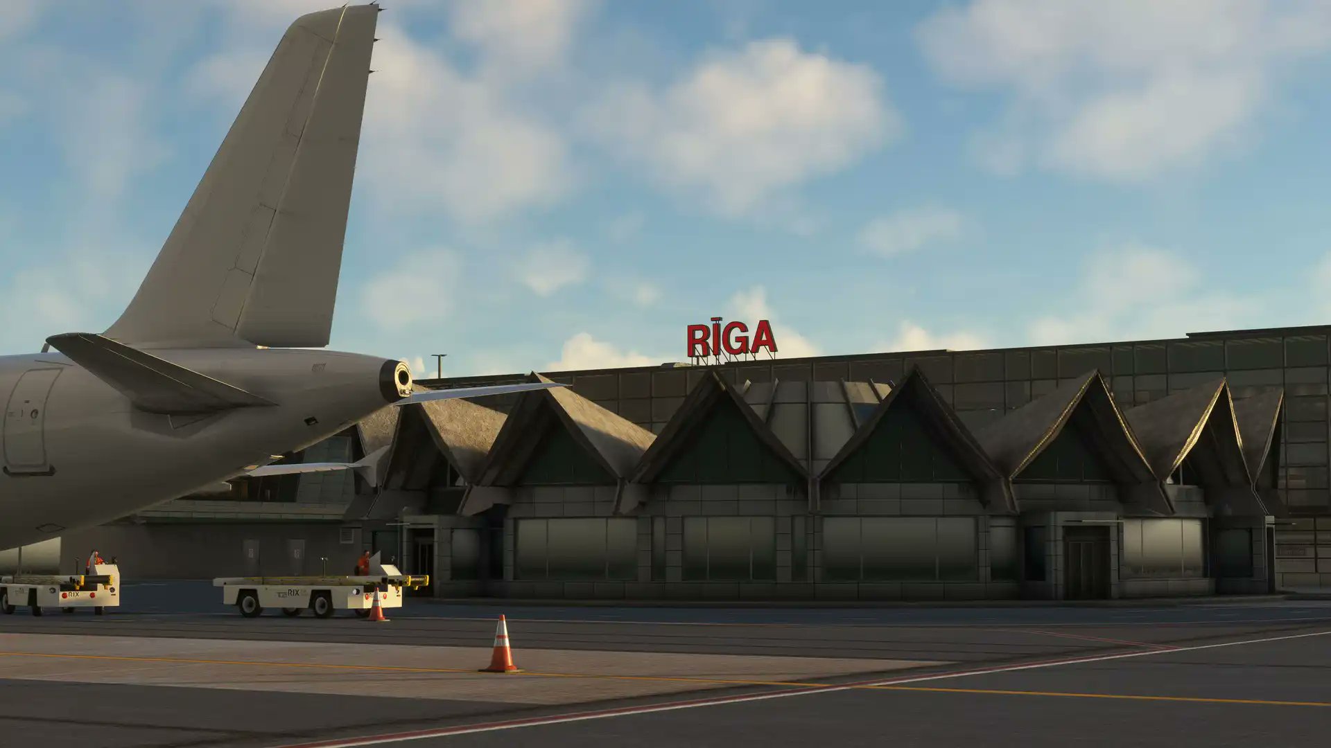ThresholdXP's tweet card. Lisium has recently released their rendition of Riga International Airport (EVRA) for Microsoft Flight Simulator 2020 (full compatibility with Microsoft Flight [...] - Threshold: Question the Answers.