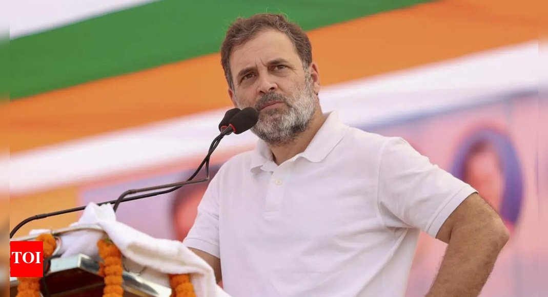 bhatta_agd's tweet card. India News: Rahul Gandhi on Tuesday alleged that 10 percent of the population, referring to upper castes, control the Army and judiciary, while 90 percent from ba