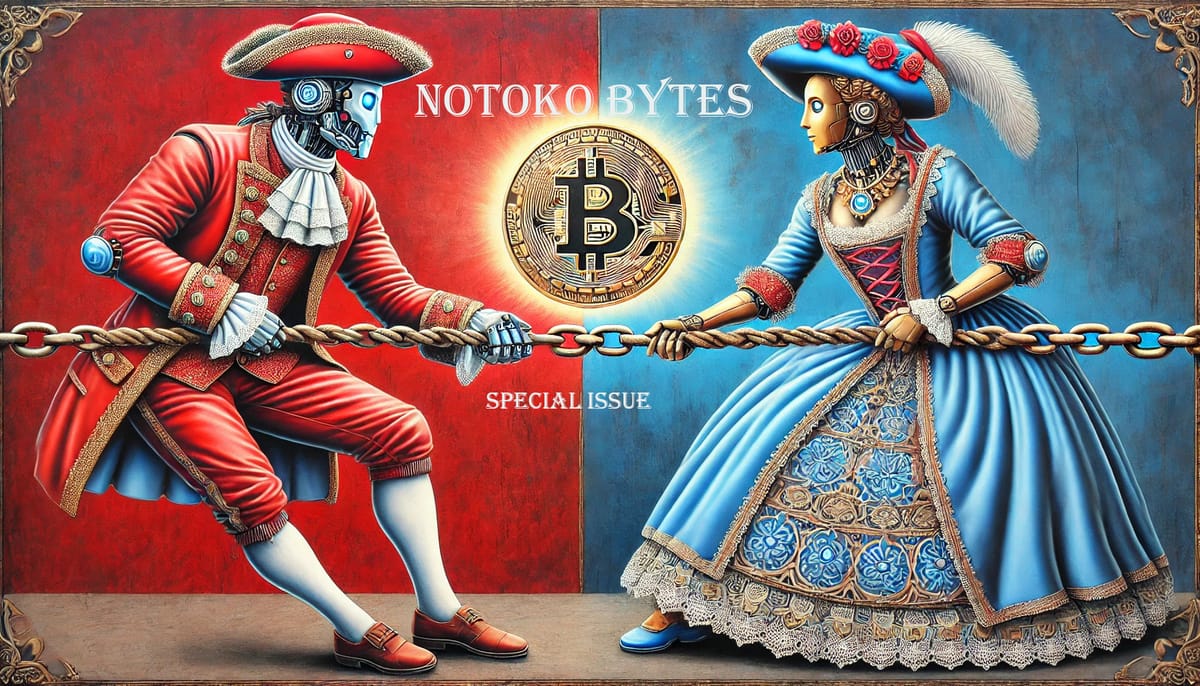 notoko_motoko's tweet card. Crypto scams hit $5.6B! VCs under fire for hype, but new ETFs emerge as Trump & Harris debate who's best for the digital future.