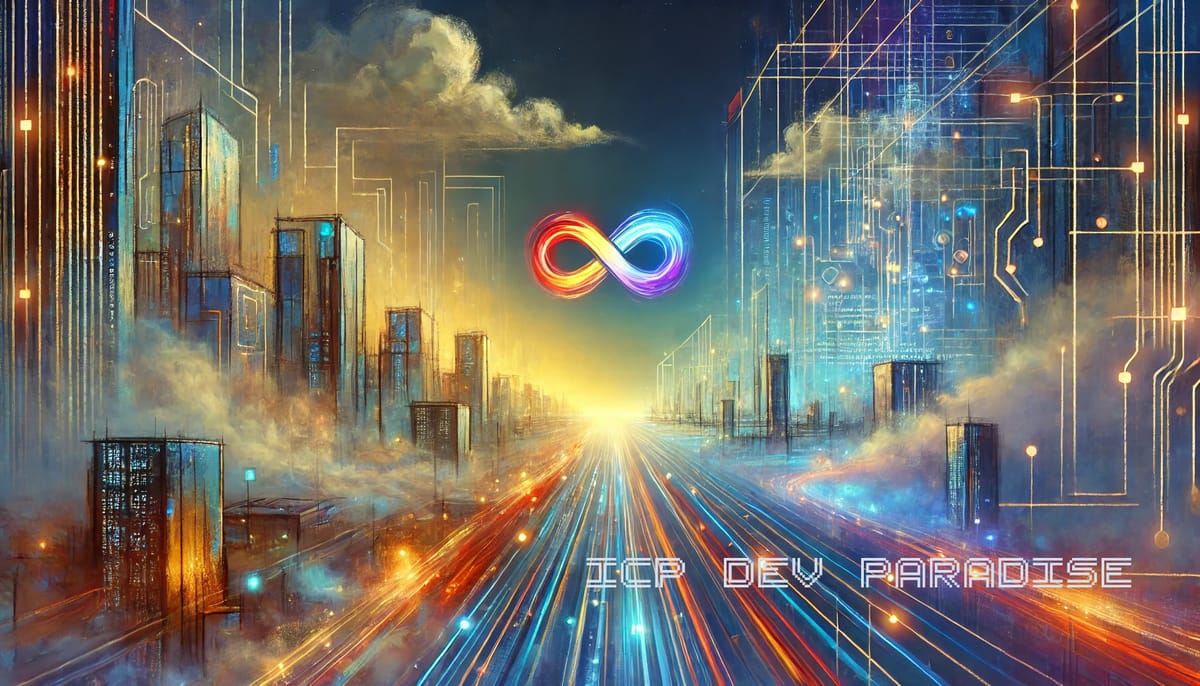 notoko_motoko's tweet card. ICP: The most developer-friendly blockchain. Build the future of Web3 with powerful tools, a vibrant community, and a roadmap that rocks.