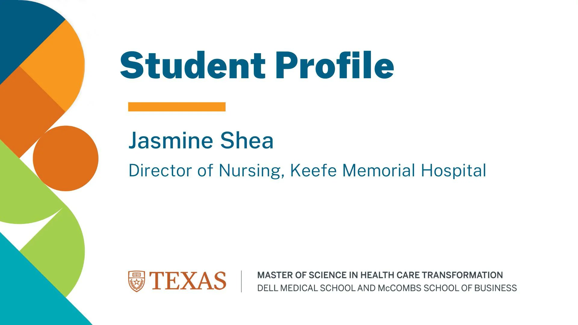 VBHCEducation's tweet card. 2023 Student Profile: Jasmine Shea