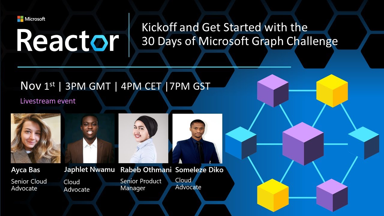 Jose_Simoes's tweet card. Kickoff and Get Started with the 30 Days of Microsoft Graph Challenge!