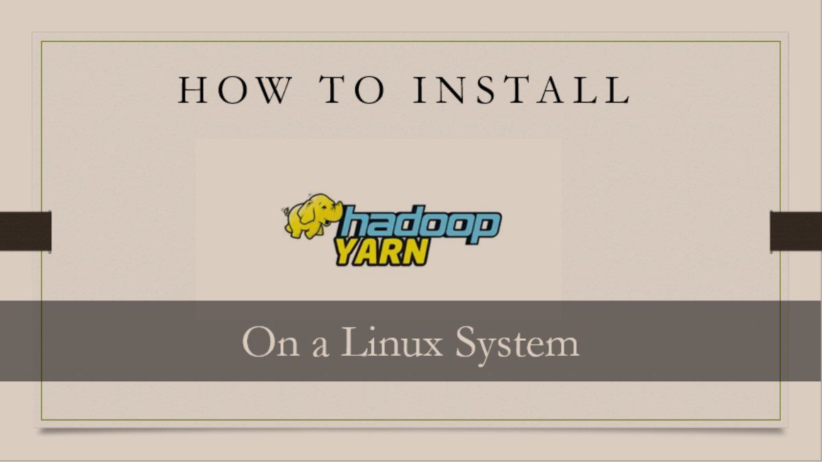 TechDArchive's tweet card. How to Install and Uninstall Yarn on Ubuntu Linux. Yarn (Yet Another Resource Neggotiator) is the Hadoop stack's coordinating element