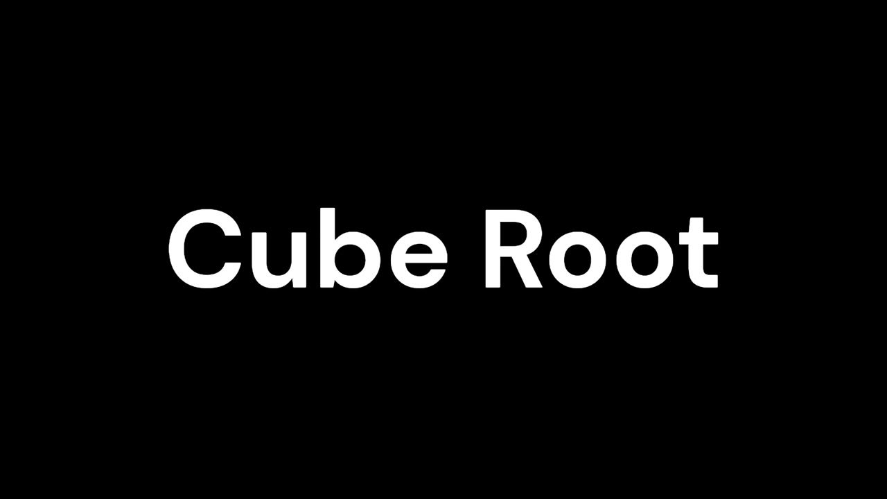 visualfractions's tweet card. How to Pronounce “Cube Root”