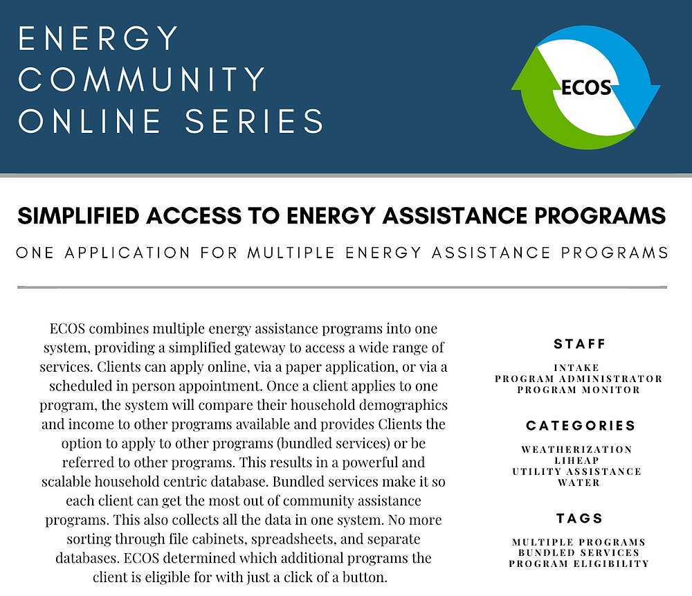 Jaisoftware1's tweet card. Simplified Access to Energy Assistance Programs