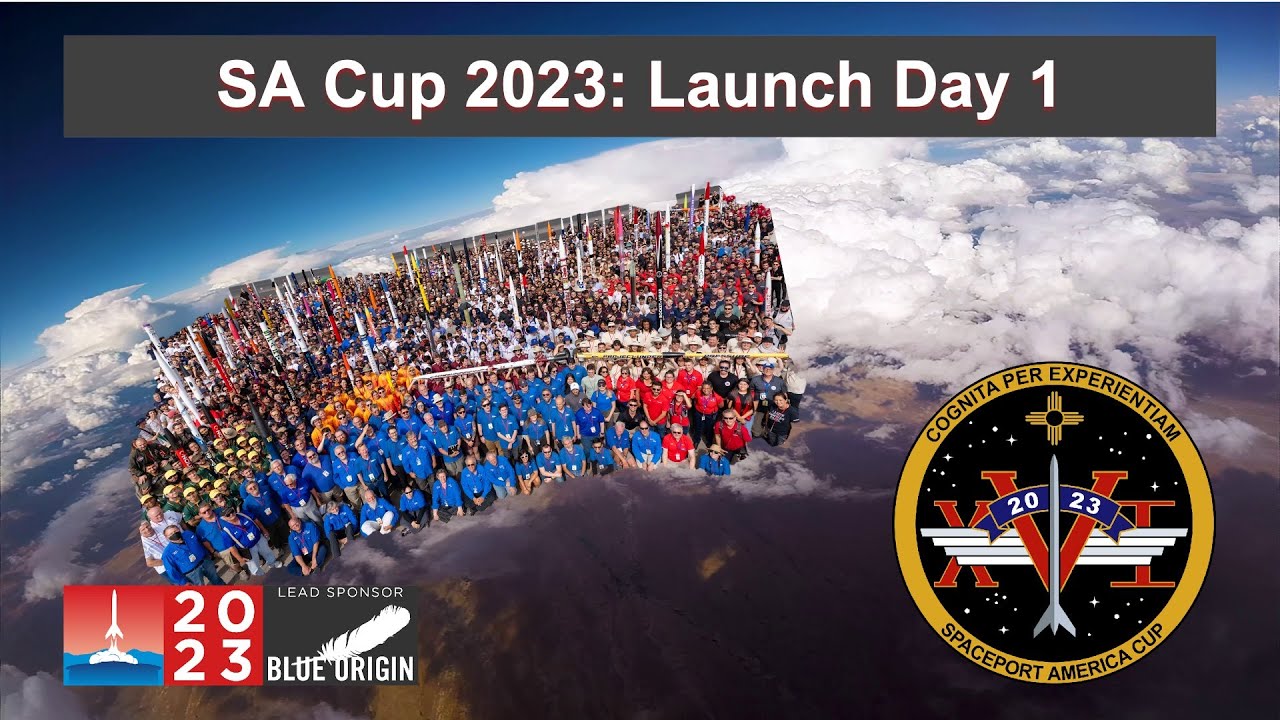ESRArocket's tweet card. 2023 Spaceport America Cup: Launch Day 1