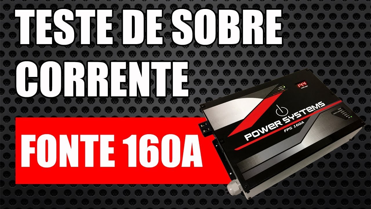 powersystems_'s tweet card. Fonte Power Systems 160A - Funcionamento e Teste de Sobre Corrente