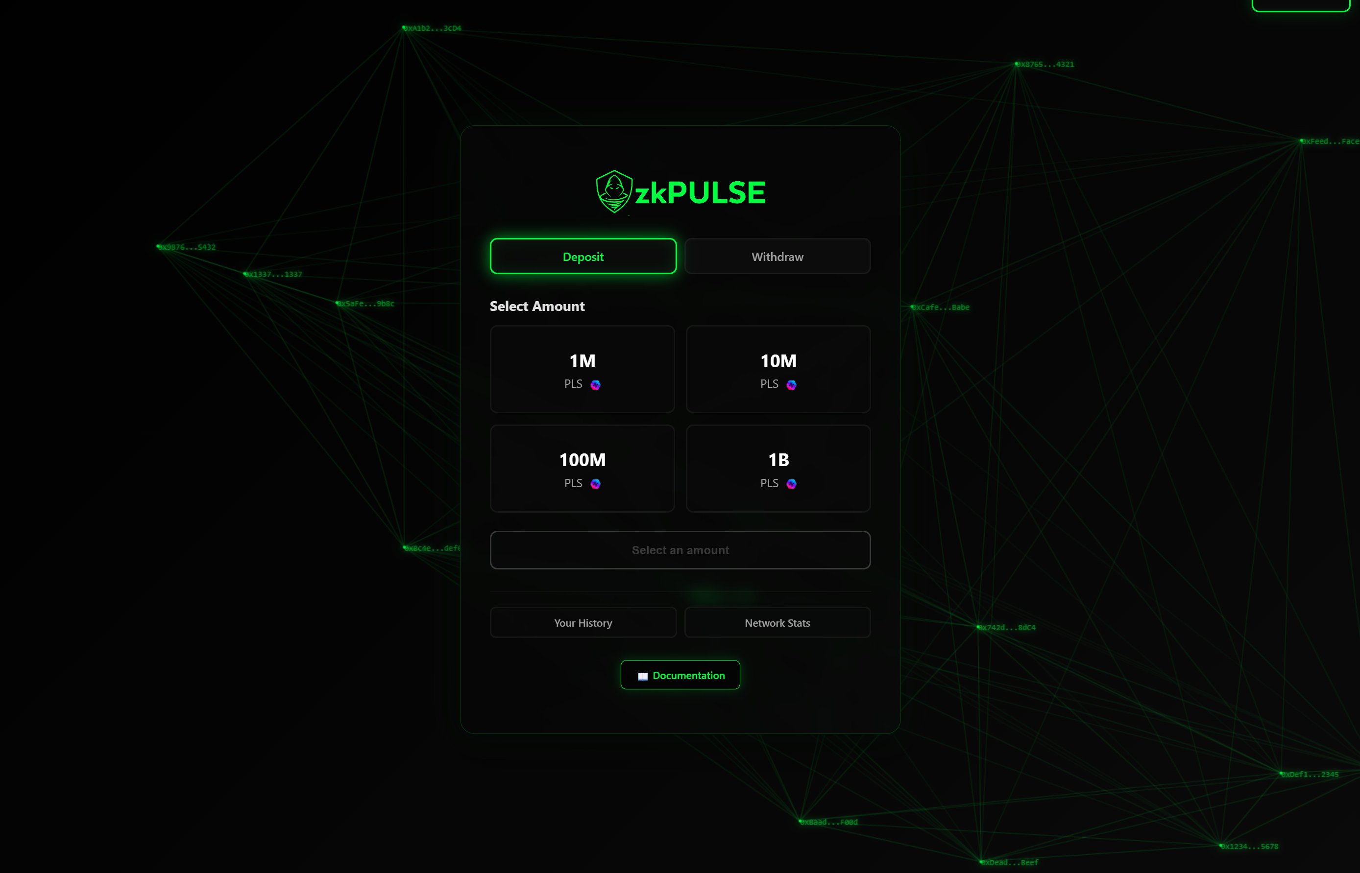 zkpulse's tweet card. Send and receive PLS and tokens with complete anonymity. The premier privacy protocol on PulseChain using zero-knowledge proofs.