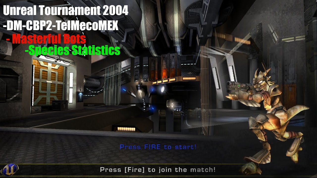 PerfLabrat's tweet card. UT2004 (DM-CBP2-TelMecoMEX, Masterful, Species Statistics, Nebri)