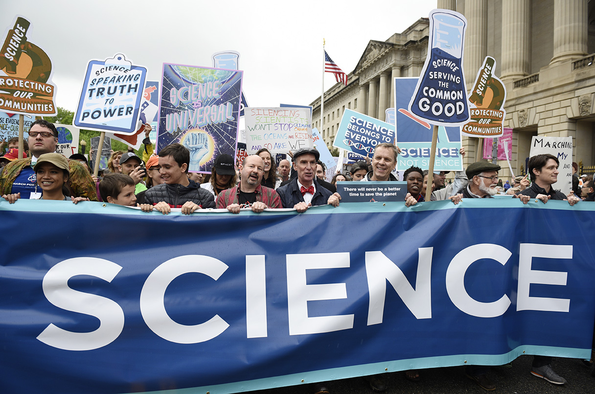 ScienceMagazine's tweet card. New group hopes to turn out researchers for 7 March demonstrations against Trump administration policies