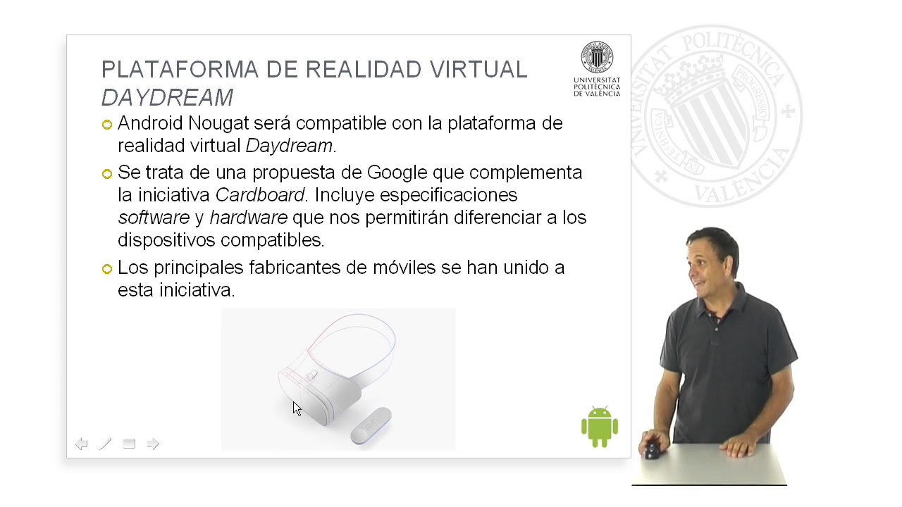 androidcurso's tweet card. Android 7.0 Nougat | | UPV