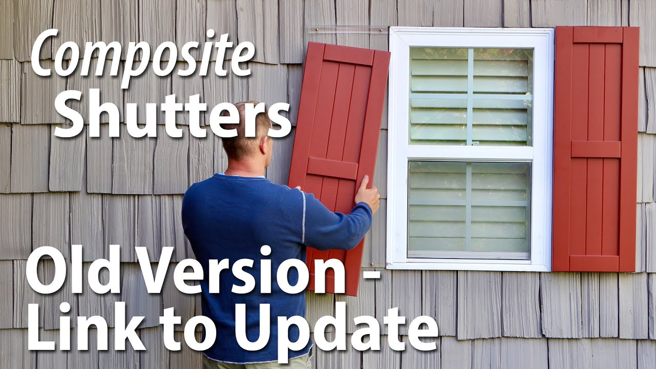 ShutterLandEx's tweet card. Old: How to Install Exterior Composite Shutters