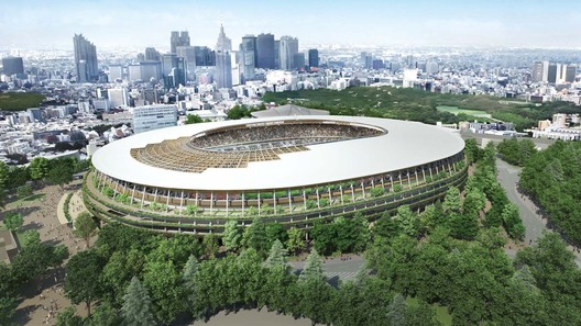 ArchForDogs's tweet card. Construction has begun on Kengo Kuma’s design for the Tokyo 2020 National Olympic Stadium, a year after the scheme was selected to replace the...