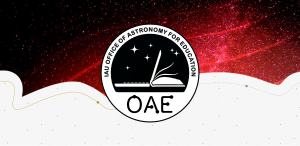 oewf's tweet card. Shaw-IAU Workshops from the IAU Office of Astronomy for Education