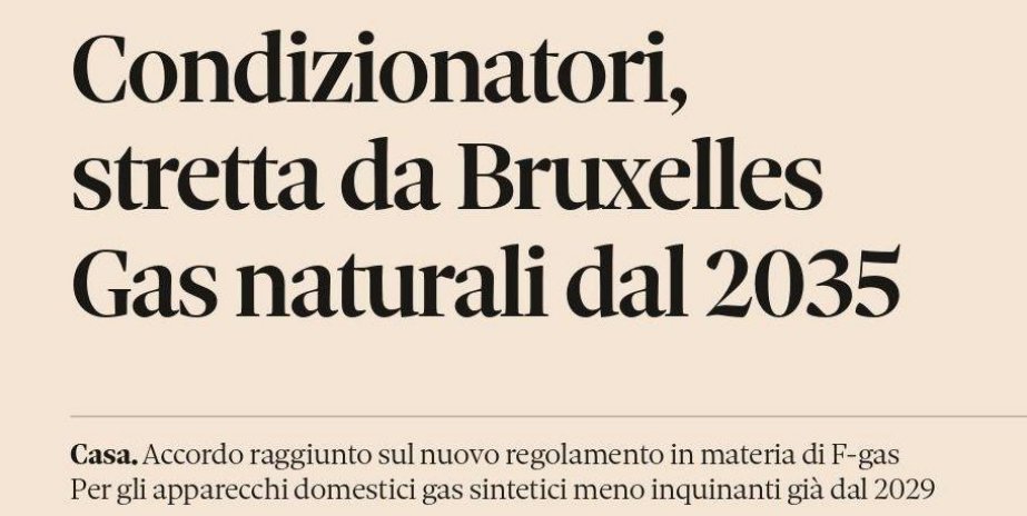 assoclima's tweet card. Le dichiarazioni del Presidente di Assoclima Maurizio Marchesini.