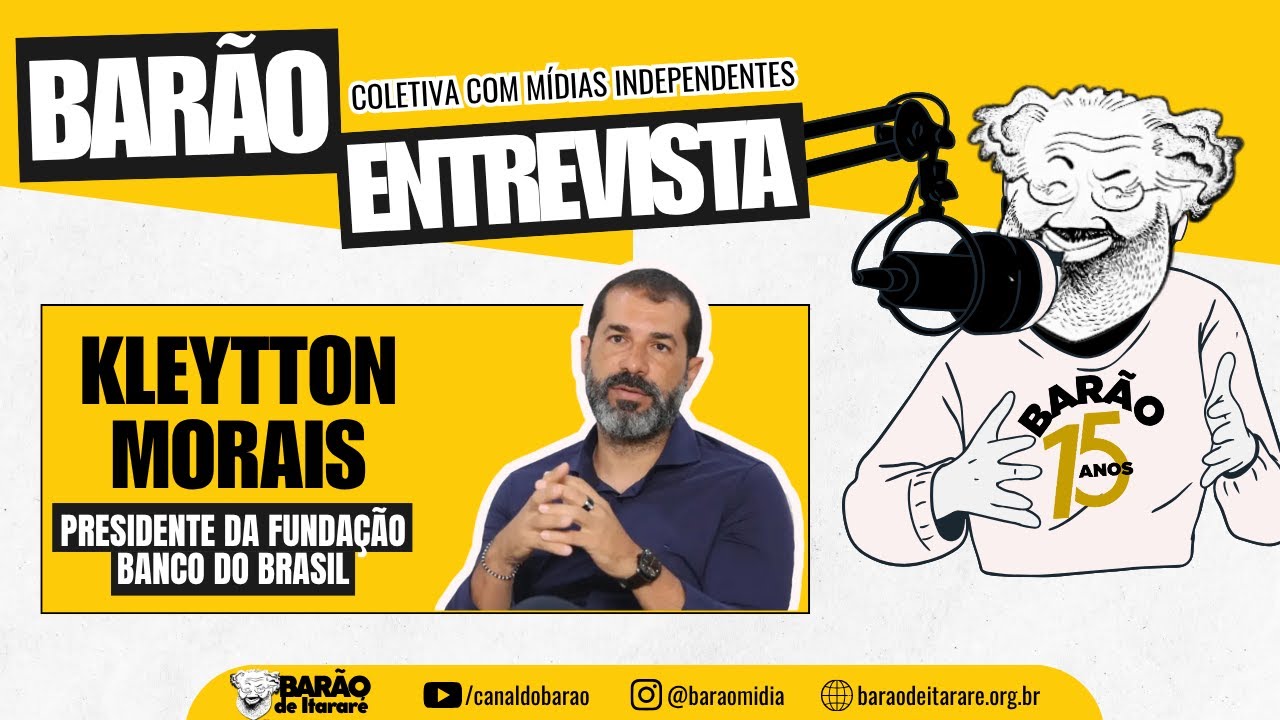 cbaraodeitarare's tweet card. #AOVIVO | BARÃO ENTREVISTA PRESIDENTE DA FUNDAÇÃO BANCO DO BRASIL,...