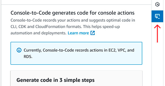 SliceOjisan's tweet card. 米Amazon Web Services（AWS）は、AWSコンソールでの操作をコードに変換してくれる「AWS Console-to-Code」の正式リリースを発表しました。