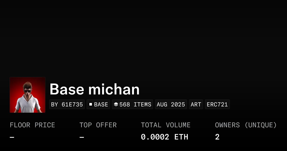 Legendxweb3's tweet card. Base Mich Chan NFT – A playful fusion of anime spirit and degen culture on Base. Mich Chan embodies the cute-but-chaotic energy of the chain, blending pastel aesthetics with a mischievous edge. Each...