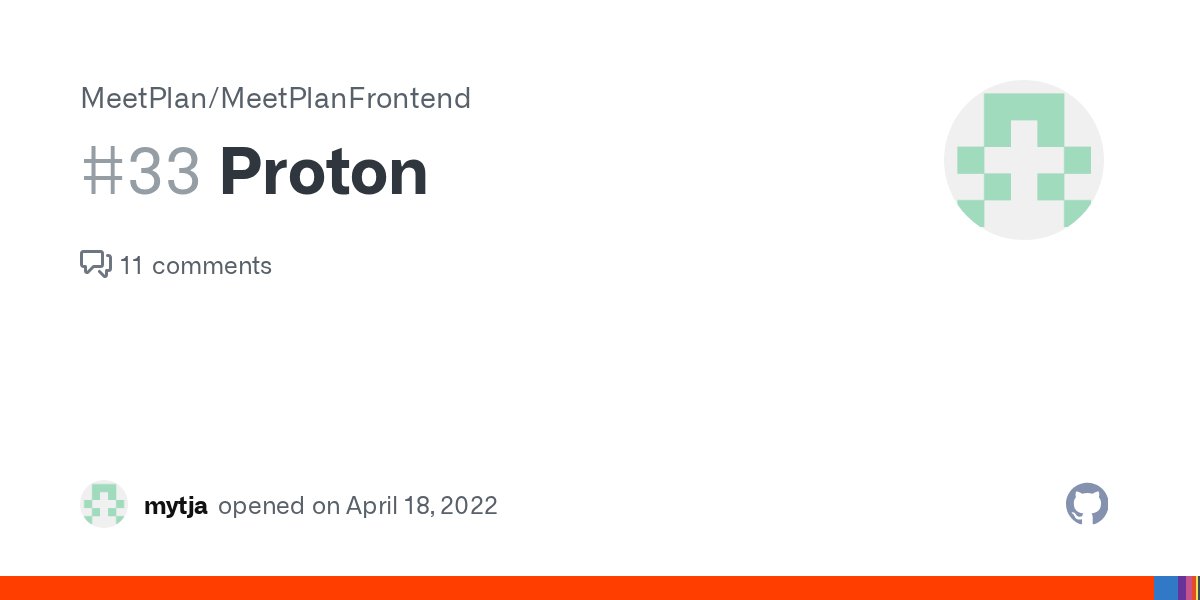mytjadev's tweet card. Proton is going to be our new library that tightly integrates with MeetPlan. It's going to manage absences, optimize work time and create optimized timetables for students.