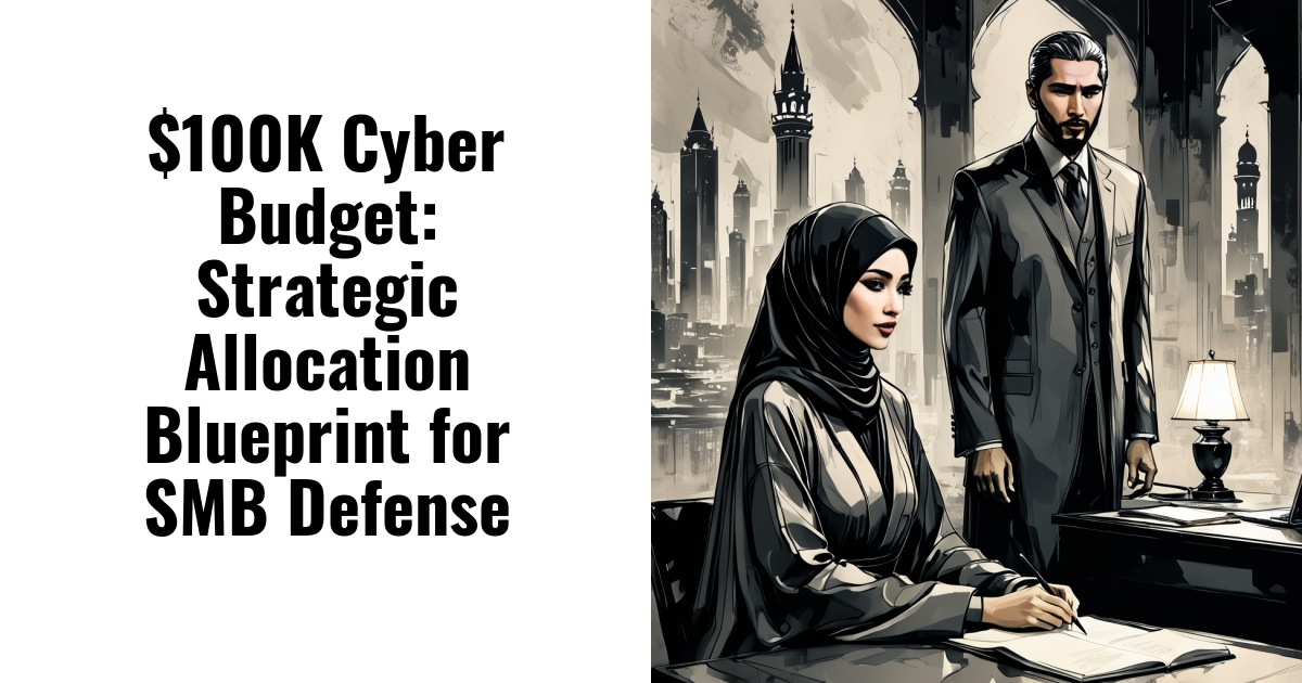 sharez's tweet card. A strategic framework for SMBs to allocate a $100K cybersecurity budget effectively, enhancing your defense against evolving threats.