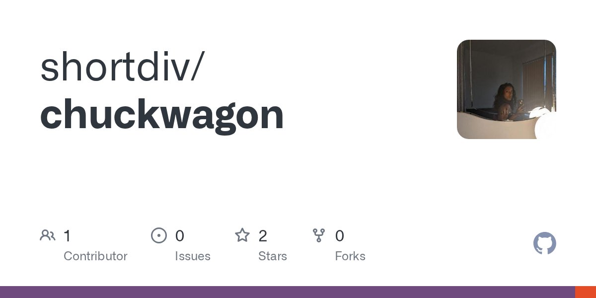 shortdiv's tweet card. Contribute to shortdiv/chuckwagon development by creating an account on GitHub.