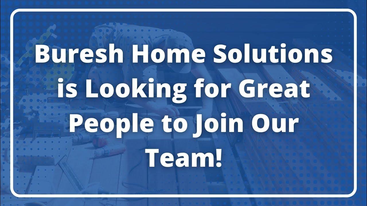 bureshhs's tweet card. Buresh Home Solutions is Hiring!