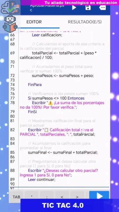 ElProffHerrera's tweet card. 📊 Calculadora Final con Pseudocódigo | Ciclo MIENTRAS + PARA + SI