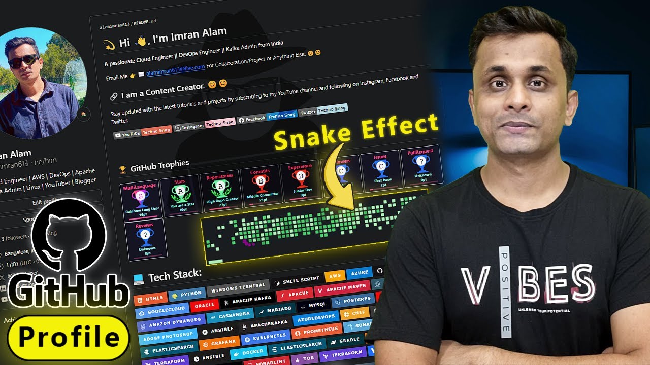 TechnoSnag's tweet card. 🚀 Make Your GitHub Profile Look INSANE! (Developers Will Be Shocked)...