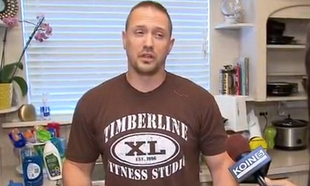 juanmuriangoski's tweet card. Officer Alex Stone (pictured), from Clatskanie, in Oregon, says his children are afraid to go outside since he accused former police chief Martin Hoover of launching a racist rant last month.