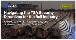 Cylus_Security's tweet card. Learn how to comply with new TSA security directives for the rail industry & get funding assistance. Join our webinar for insights & best practices.
