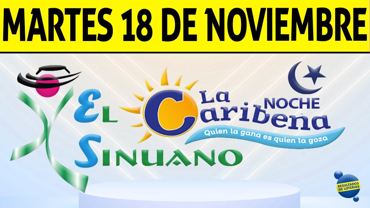 COL_RESULTADOS's tweet card. Resultados CARIBEÑA y SINUANO NOCHE del Martes 18 de Noviembre de...