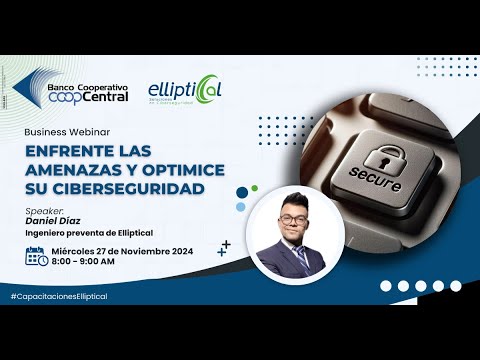 EllipticalSAS's tweet card. Enfrente las amenazas y optimice su ciberseguridad ~ #Capacítatecon...