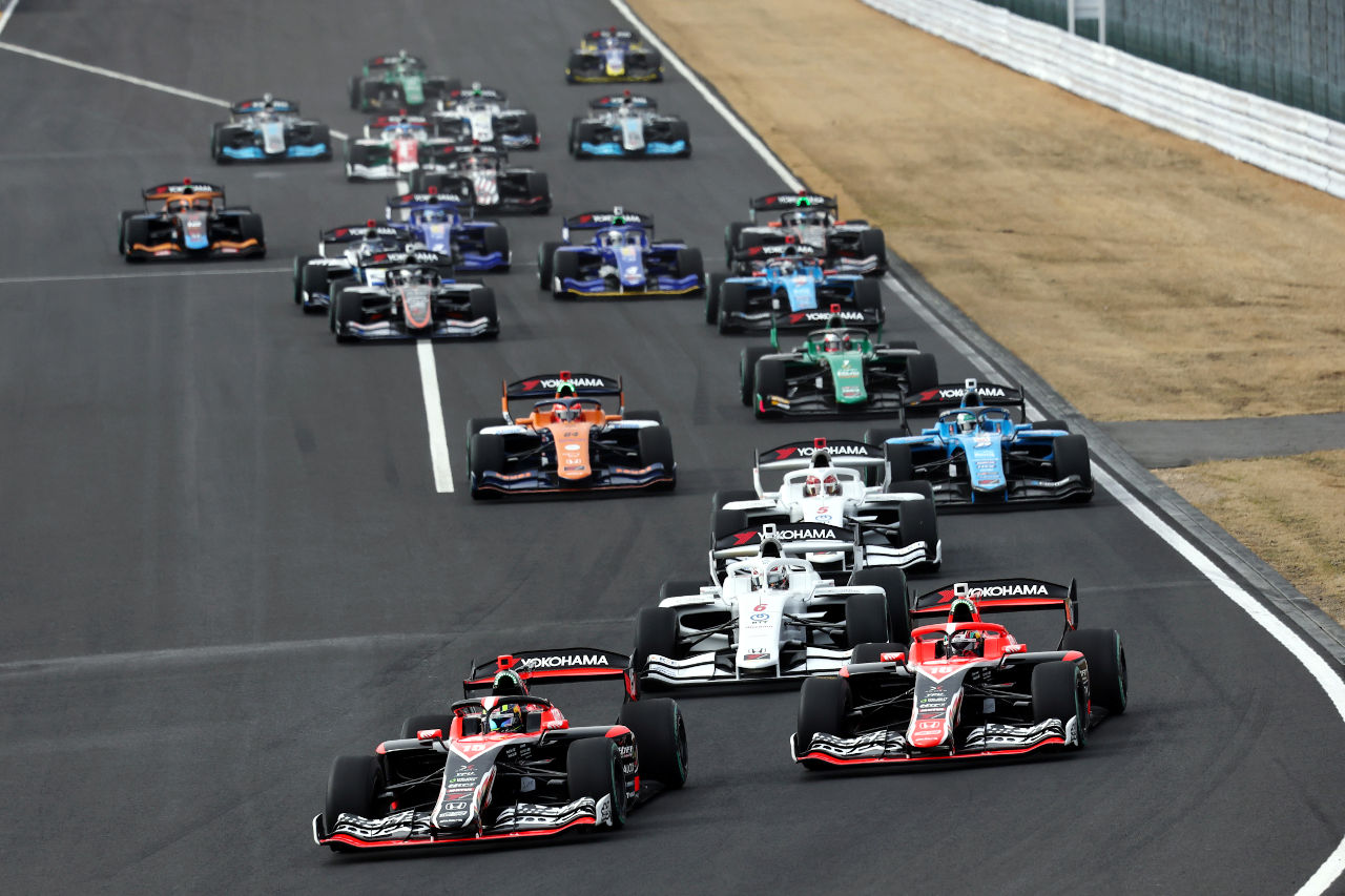 AUTOSPORT_web's tweet card. 大会名称 瑶子女王杯 2025年全日本スーパーフォーミュラ選手権第10戦・第11戦・第12戦『第24回JAF鈴鹿グランプリ』 日程