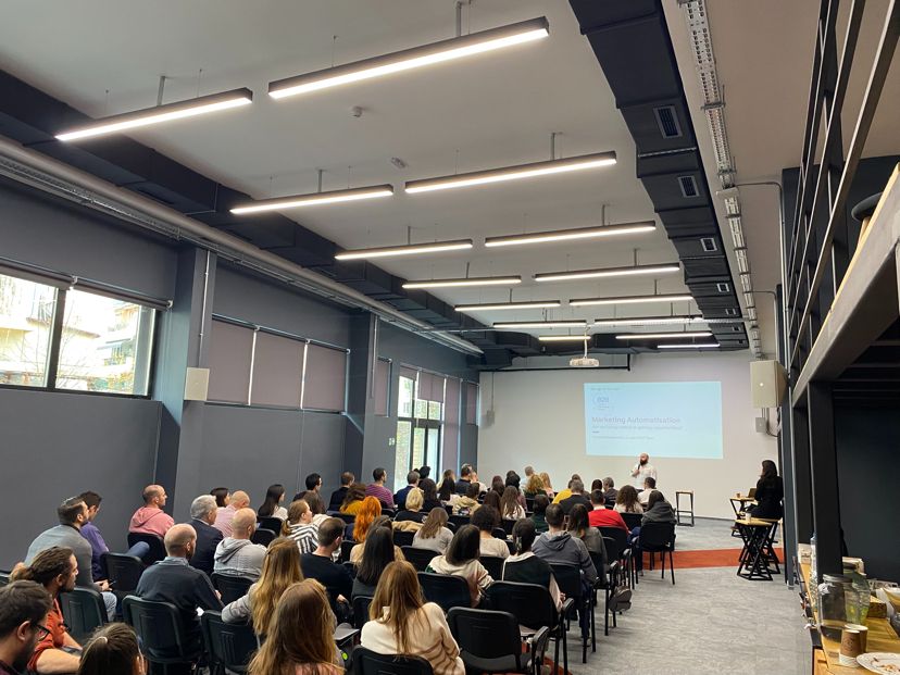 P_Modrzewski's tweet card. B2B Camp Marketing Forum in Sofia. Amazing community on Campus X. Something serious is happening :) #marketing #community #b2b