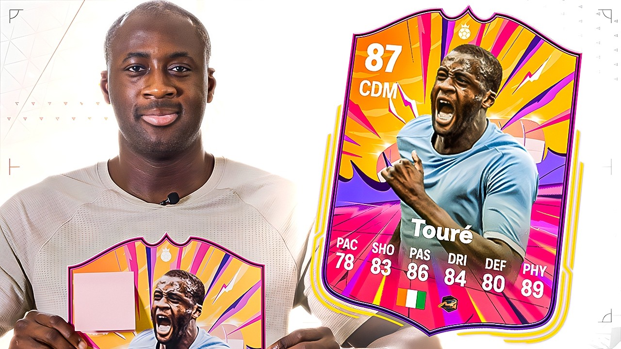 FUTBIN's tweet card. Yaya Toure REACTS to his FC 25 Hero Card!