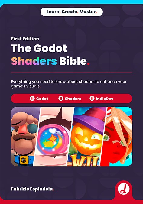 ushadersbible's tweet card. Everything you need to know about shaders to enhance your game’s visuals. Unleash the full potential of your visual creativity in Godot with The Godot Shaders Bible!