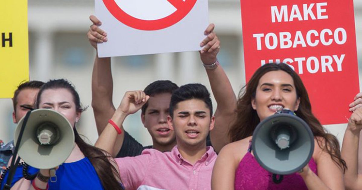 TobaccoFreeKids's tweet card. Campaign for Tobacco-Free Kids