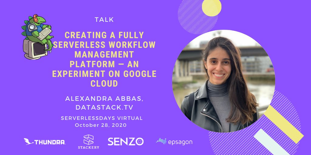 alexandraabbas's tweet card. Creating a fully serverless workflow management platform — an experiment on Google Cloud