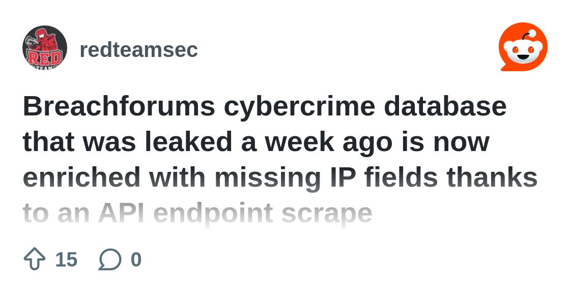 r_redteamsec's tweet card. Explore this post and more from the redteamsec community