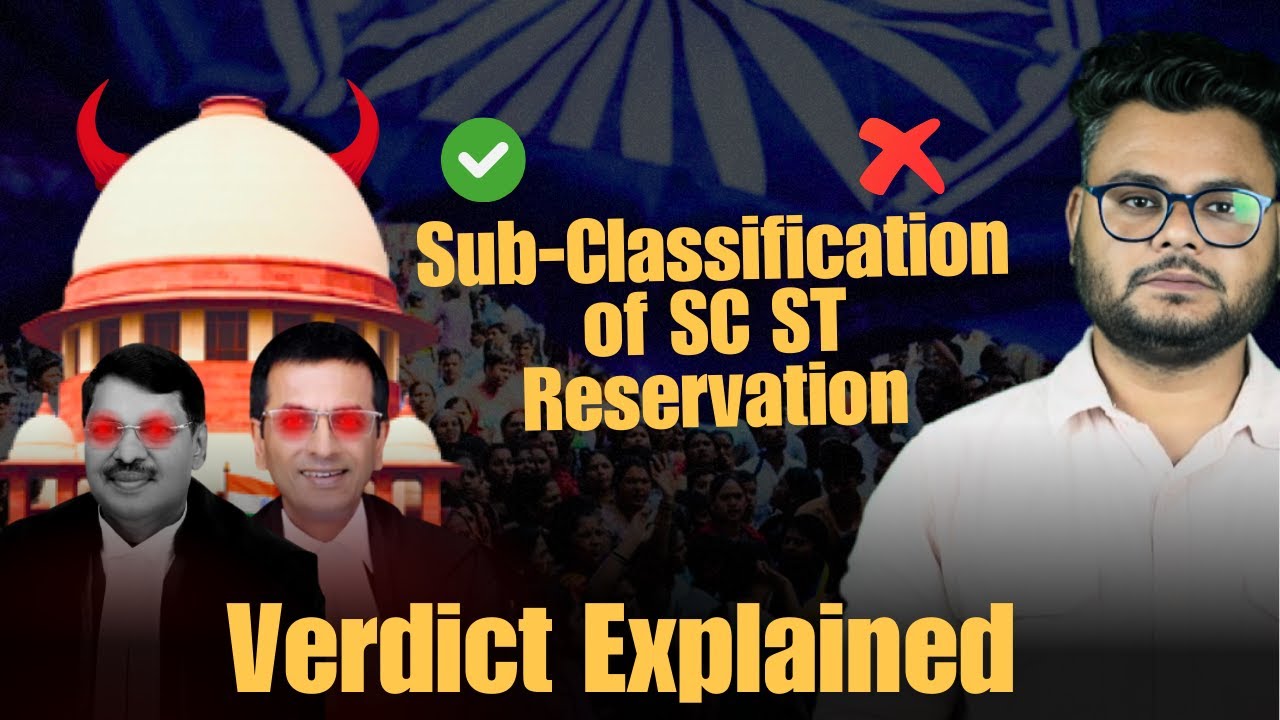 tonybekkal's tweet card. The UNEXPECTED Consequences of SC ST Reservation Sub Classification
