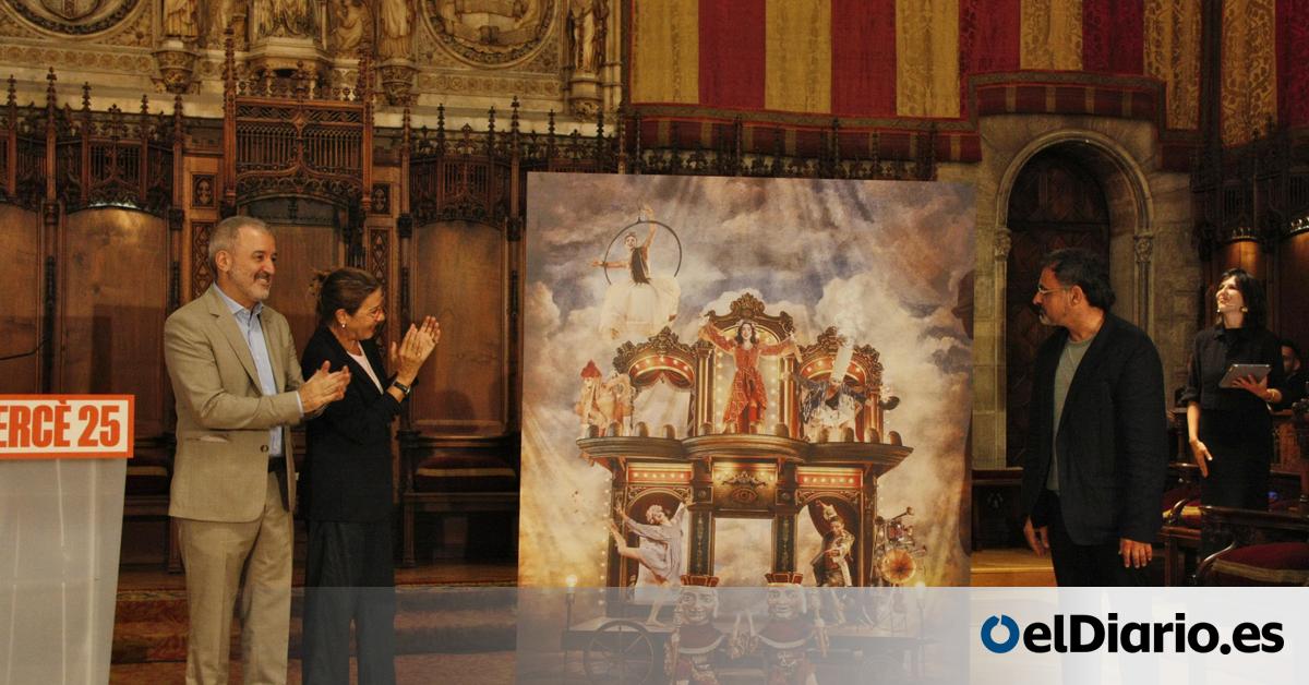 JoanComorera1's tweet card. La entidad considera que la imagen promocional de la Mercè "mezcla el imaginario circense propio de un freak show con la iconografía religiosa" lo que "humilla a los católicos"