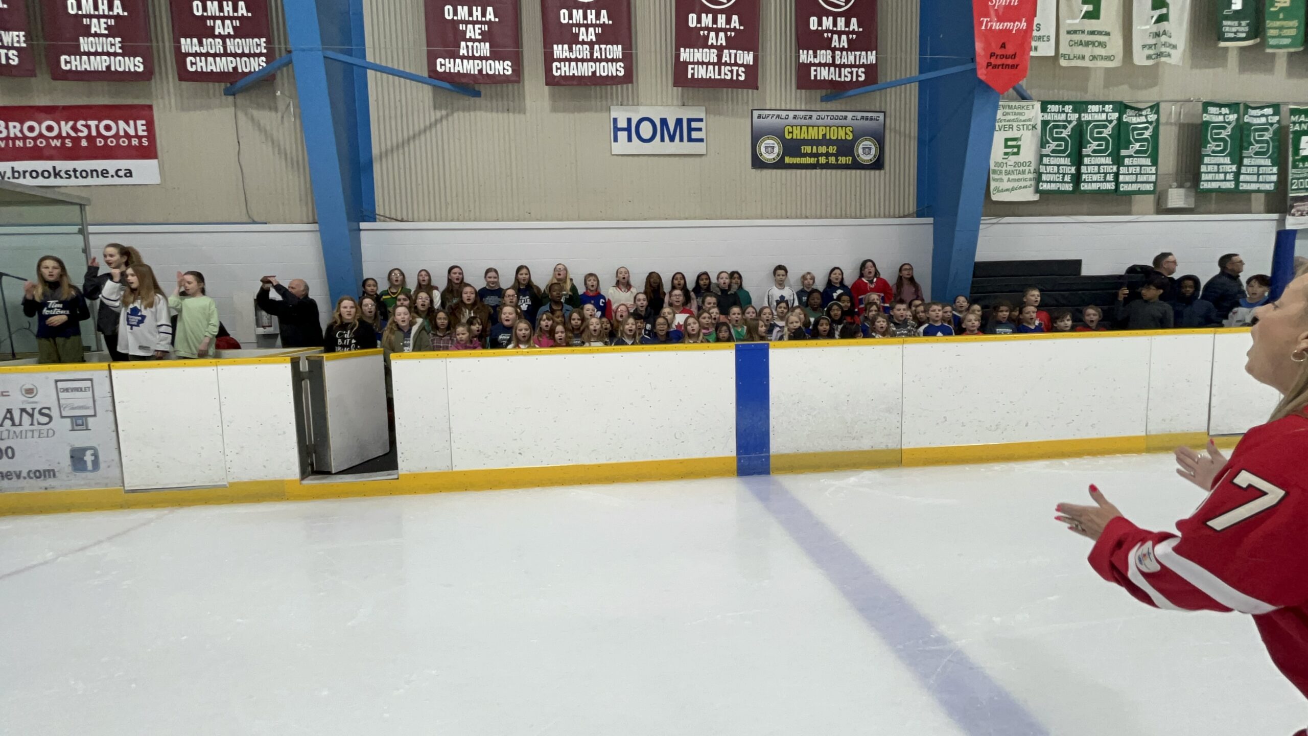 leadlearner21c's tweet card. The St. Angela Merici choir, known as the Sammies, took to the ice on Tuesday, February 4th, delivering a powerful performance of O Canada at the All-Star Game at St. Clair College’s Thames Campus...
