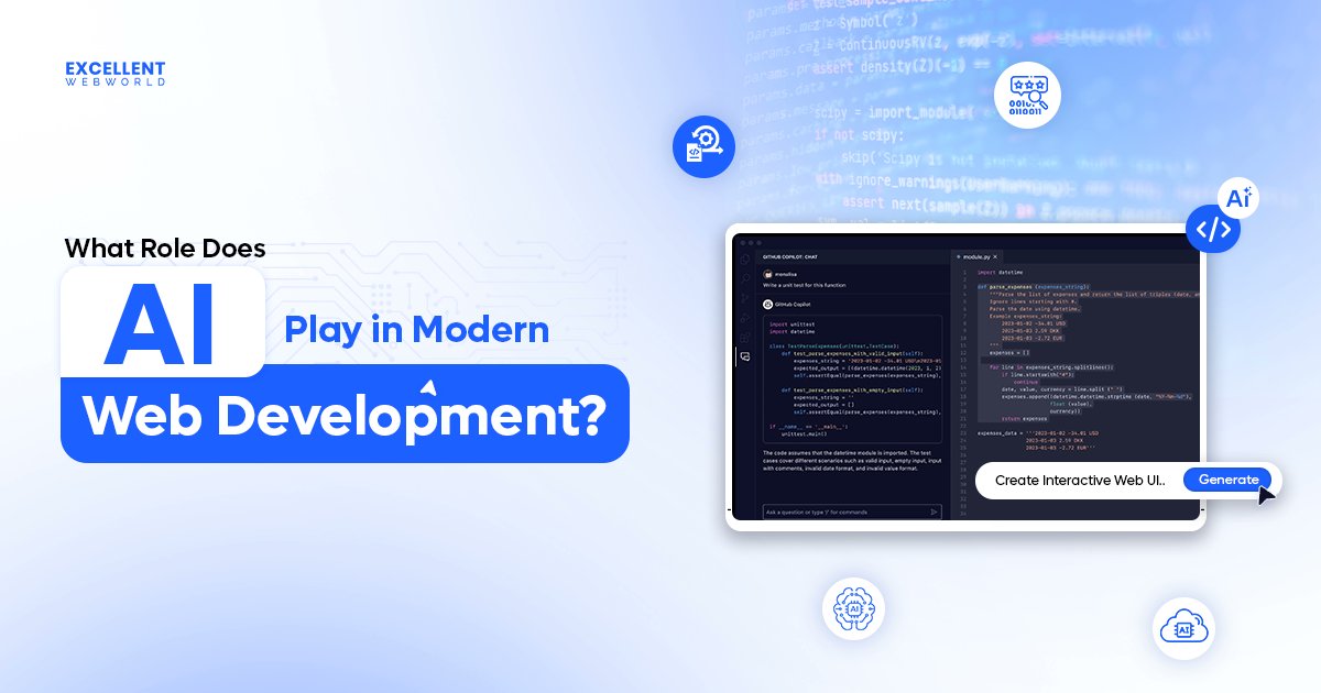 excellentweb's tweet card. Uncover the benefits of AI in web development. Find out how AI can enhance your digital solutions and give you a competitive edge.