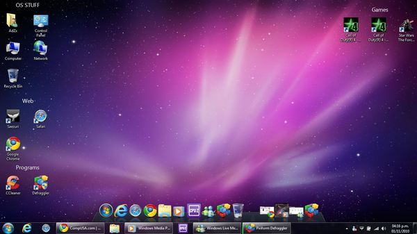 adzx01's tweet card. Now this is an Organized desktop for my laptop thanks to #Fences, and #ObjectDock