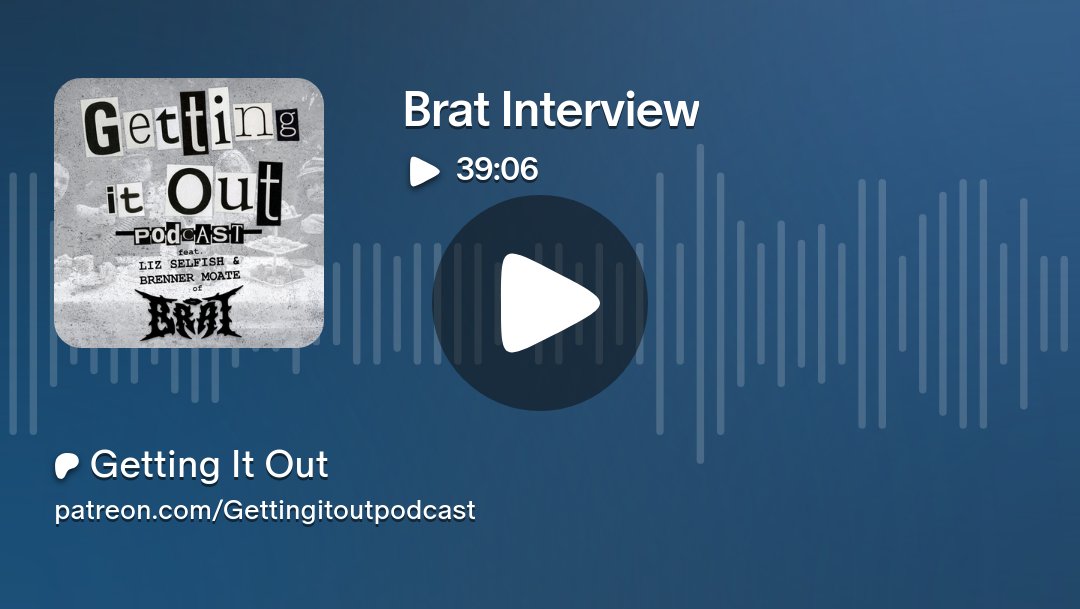 GettingItOutPod's tweet card. Get more from Getting It Out on Patreon